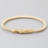 Wrapped Coil Cuff Bracelet – Gold Accent