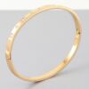 Cubic Star Cuff Bracelet with Clear Stones – Gold/Silver
