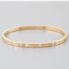 Cubic Star Cuff Bracelet with Clear Stones – Gold/Silver