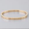 Shining Star Stone-Embedded Cuff Bracelet – Gold or Silver