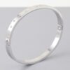 Shining Star Stone-Embedded Cuff Bracelet – Gold or Silver