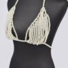 Faux Pearl Harness – Cream Pearl Accent