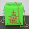 Chinese Takeout Box Clutch – Box-Shaped Polyurethane Purse