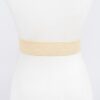 Square Buckle Stretch Belt – Elastic Khaki/Nude