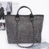 Simple Daily Shoulder Strap Tote – PU with Metal Accents