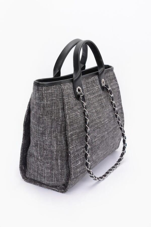 Simple Daily Shoulder Strap Tote – PU with Metal Accents
