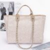 Simple Daily Shoulder Strap Tote – PU with Metal Accents
