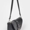 Faux Leather Buckle Shoulder Bag – Sleek Buckle Detail