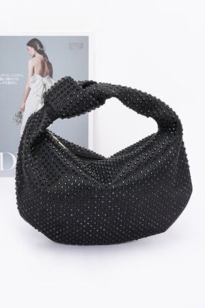 Hotfix Rhinestone Clutch – Chain-Strap Evening Bag