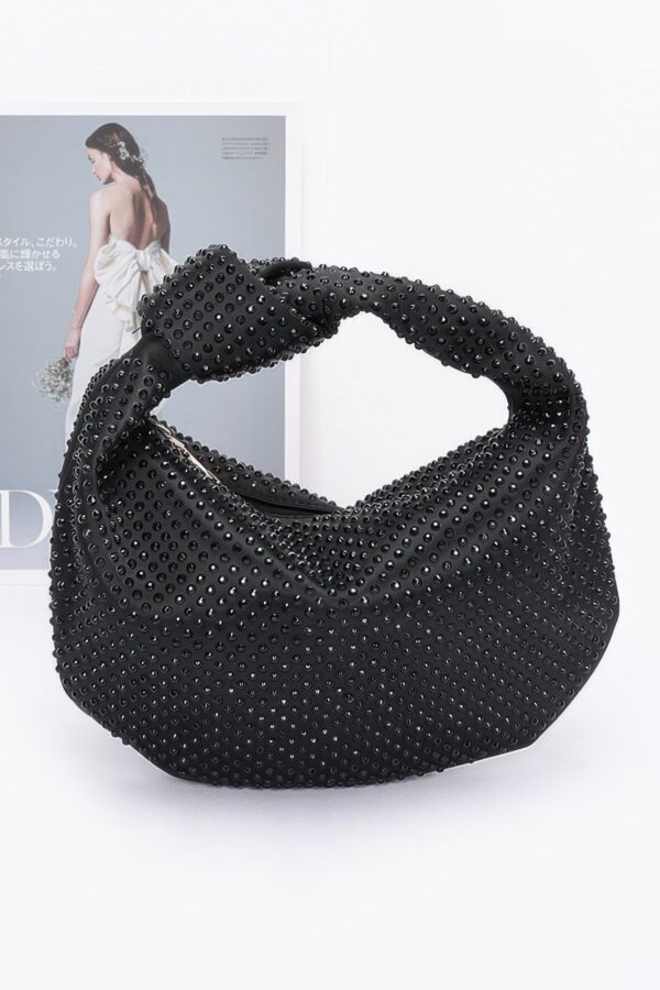 Hotfix Rhinestone Clutch – Chain-Strap Evening Bag