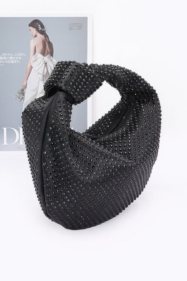 Hotfix Rhinestone Clutch – Chain-Strap Evening Bag
