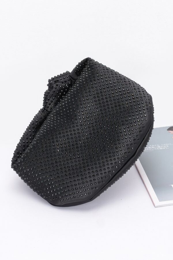 Hotfix Rhinestone Clutch – Chain-Strap Evening Bag