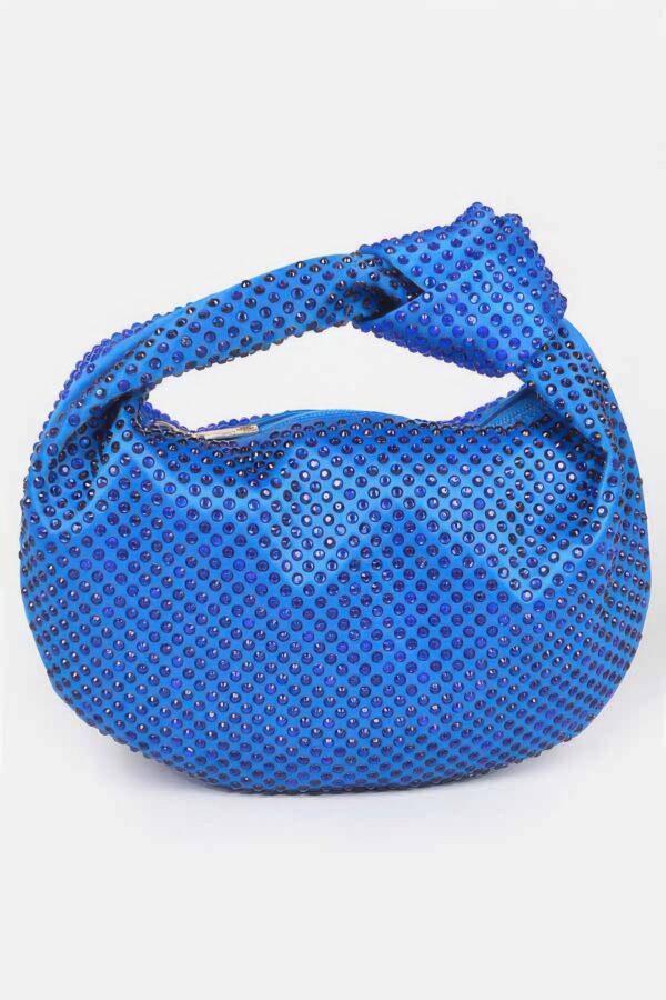Hotfix Rhinestone Clutch – Chain-Strap Evening Bag