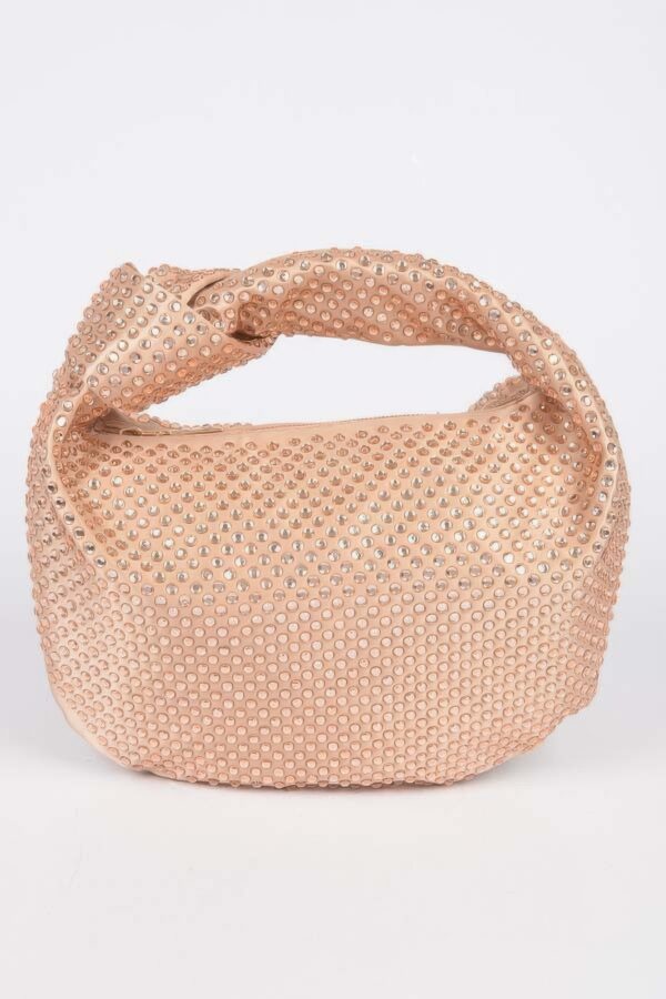 Hotfix Rhinestone Clutch – Chain-Strap Evening Bag