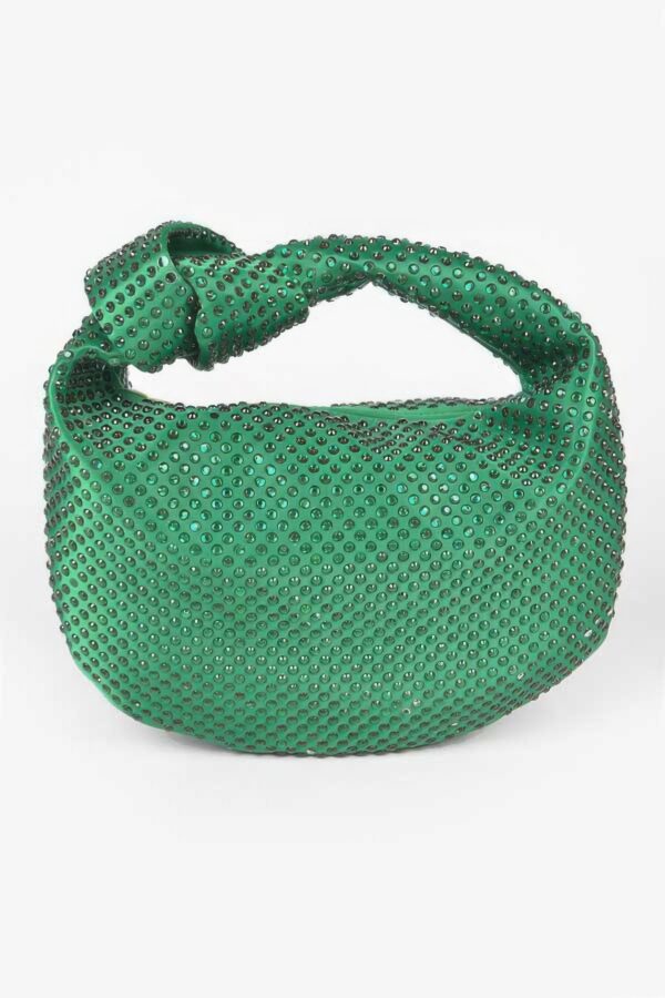 Hotfix Rhinestone Clutch – Chain-Strap Evening Bag
