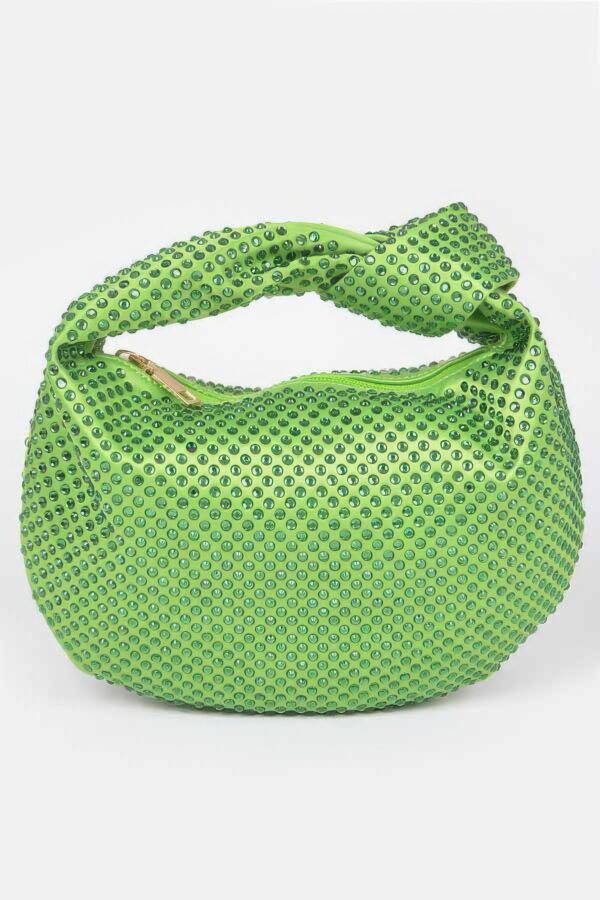 Hotfix Rhinestone Clutch – Chain-Strap Evening Bag