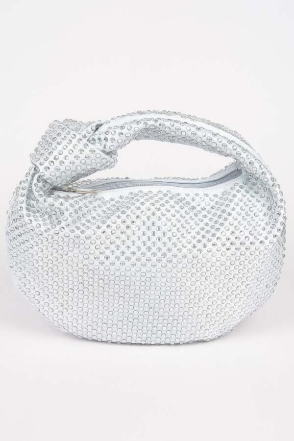 Hotfix Rhinestone Clutch – Chain-Strap Evening Bag