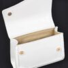 Enamel Faux Leather Top Handle Bag – Glossy Compact