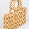 Bamboo Open Cross Bead Clutch – Natural Finish