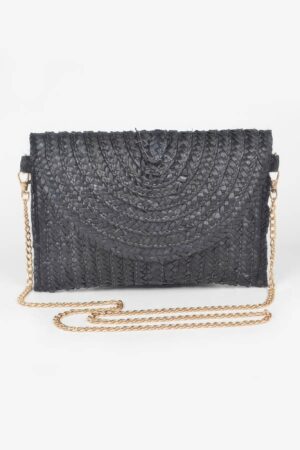 Straw Pom Pom Flap Bag – Bright Summer Crossbody