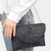 Straw Pom Pom Flap Bag – Bright Summer Crossbody