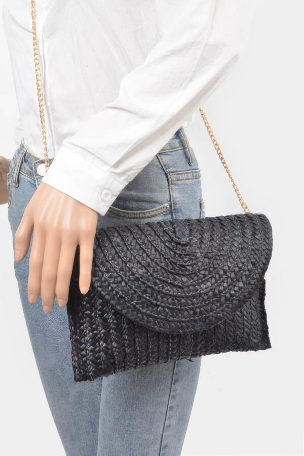 Straw Pom Pom Flap Bag – Bright Summer Crossbody