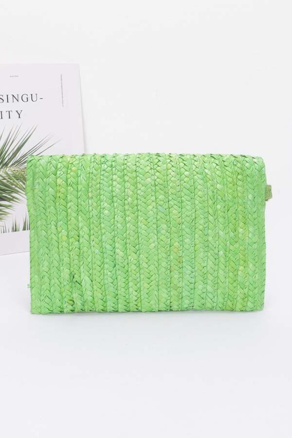 Straw Pom Pom Flap Bag – Bright Summer Crossbody
