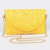 Straw Pom Pom Flap Bag – Bright Summer Crossbody