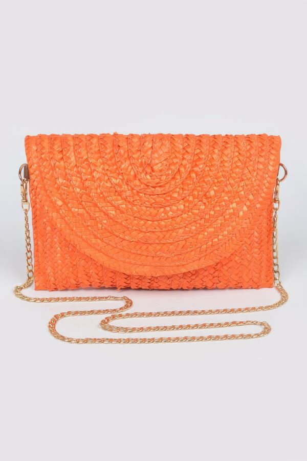 Straw Pom Pom Flap Bag – Bright Summer Crossbody