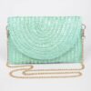 Straw Pom Pom Flap Bag – Bright Summer Crossbody