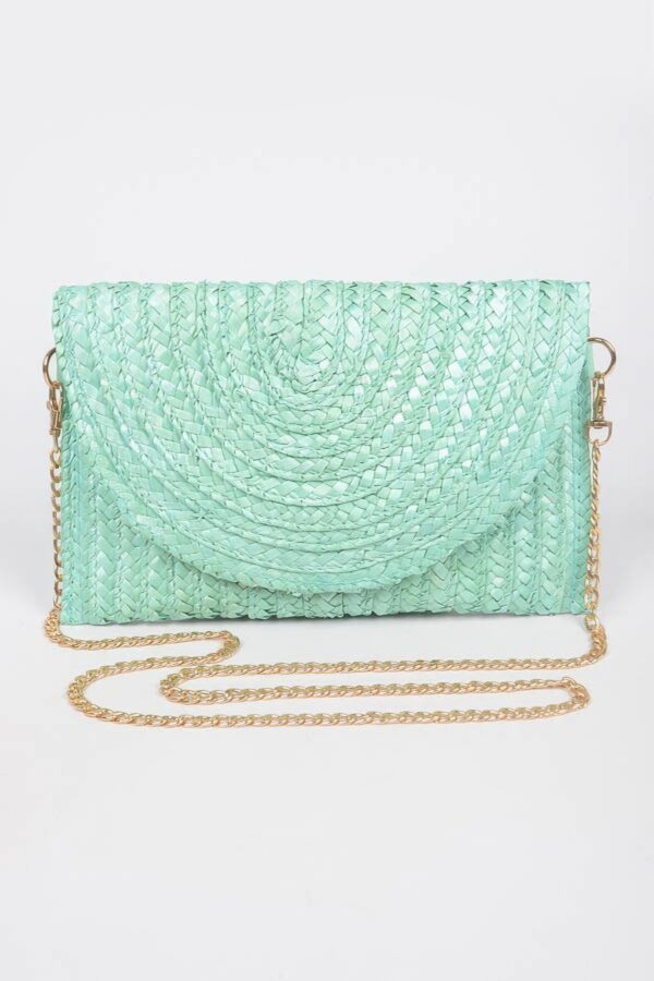Straw Pom Pom Flap Bag – Bright Summer Crossbody