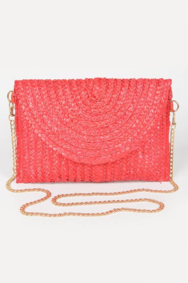 Straw Pom Pom Flap Bag – Bright Summer Crossbody