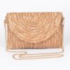 Straw Pom Pom Flap Bag – Bright Summer Crossbody