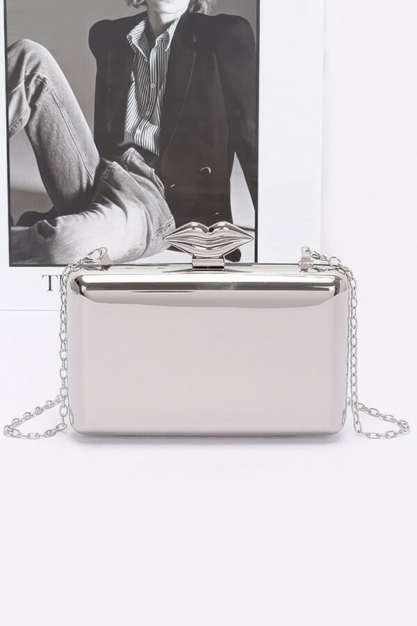 Metal Clutch – Minimalist Mixed Metal, Gold or Silver