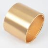 Gold Metal Spring Hinge Bangle – Polished Finish