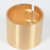 Gold Metal Spring Hinge Bangle – Polished Finish