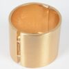 Gold Metal Spring Hinge Bangle – Polished Finish