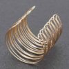 Metal Cuff – Sleek Open Cuff in Gold or Silver