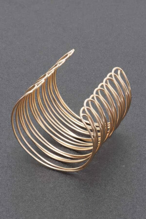 Metal Cuff – Sleek Open Cuff in Gold or Silver