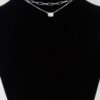 Triple Jeweled Choker Necklace – Polished Metal