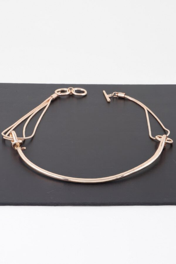 Double Toggle Rope Necklace – Gold or Silver