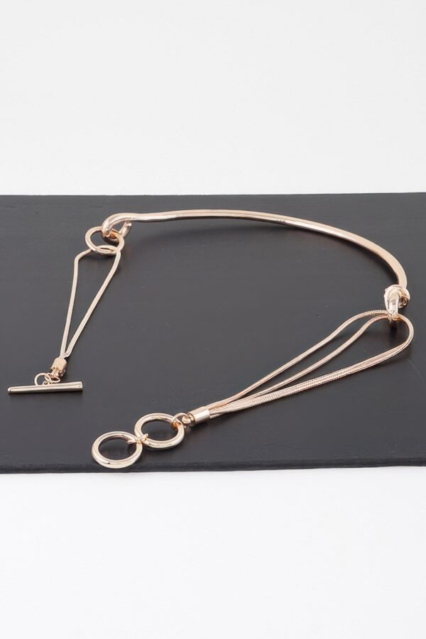 Double Toggle Rope Necklace – Gold or Silver