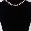 Stone Charms Necklace – Polished Gold, 14″ Chain