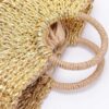 Metallic Faux Straw Tote with Pouch – Gold, Silver