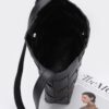Braided Faux Leather Shoulder Bag with Detachable Pouch