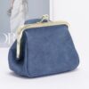 Faux Denim Leather-Jacket Crossbody Bag – Dark & Light Blue