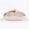 Metallic Party Clutch with Mixed Metal Hardware – Gold/Silver