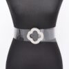 Clear PVC Belt with Metal Buckle – Gold-Clear or Silver-Clear