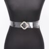 Clear PVC Belt with Rhinestone Buckle – Gold & Silver