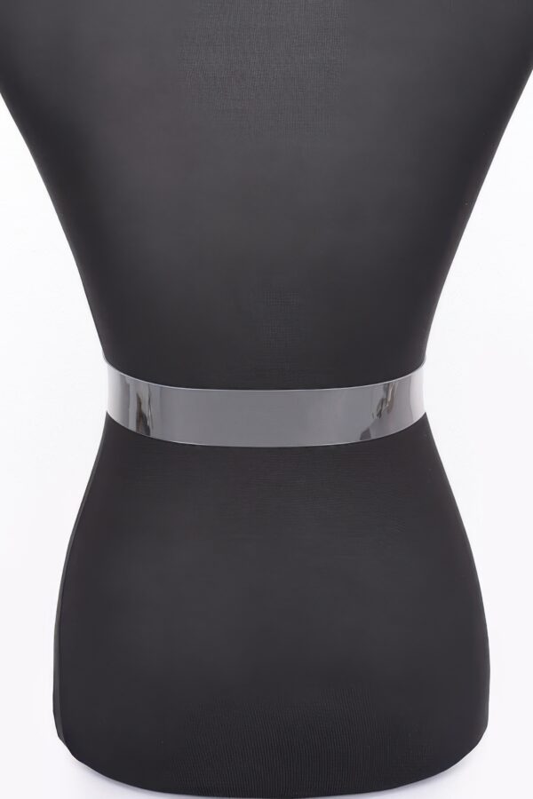 Clear PVC Belt with Rhinestone Buckle – Gold & Silver
